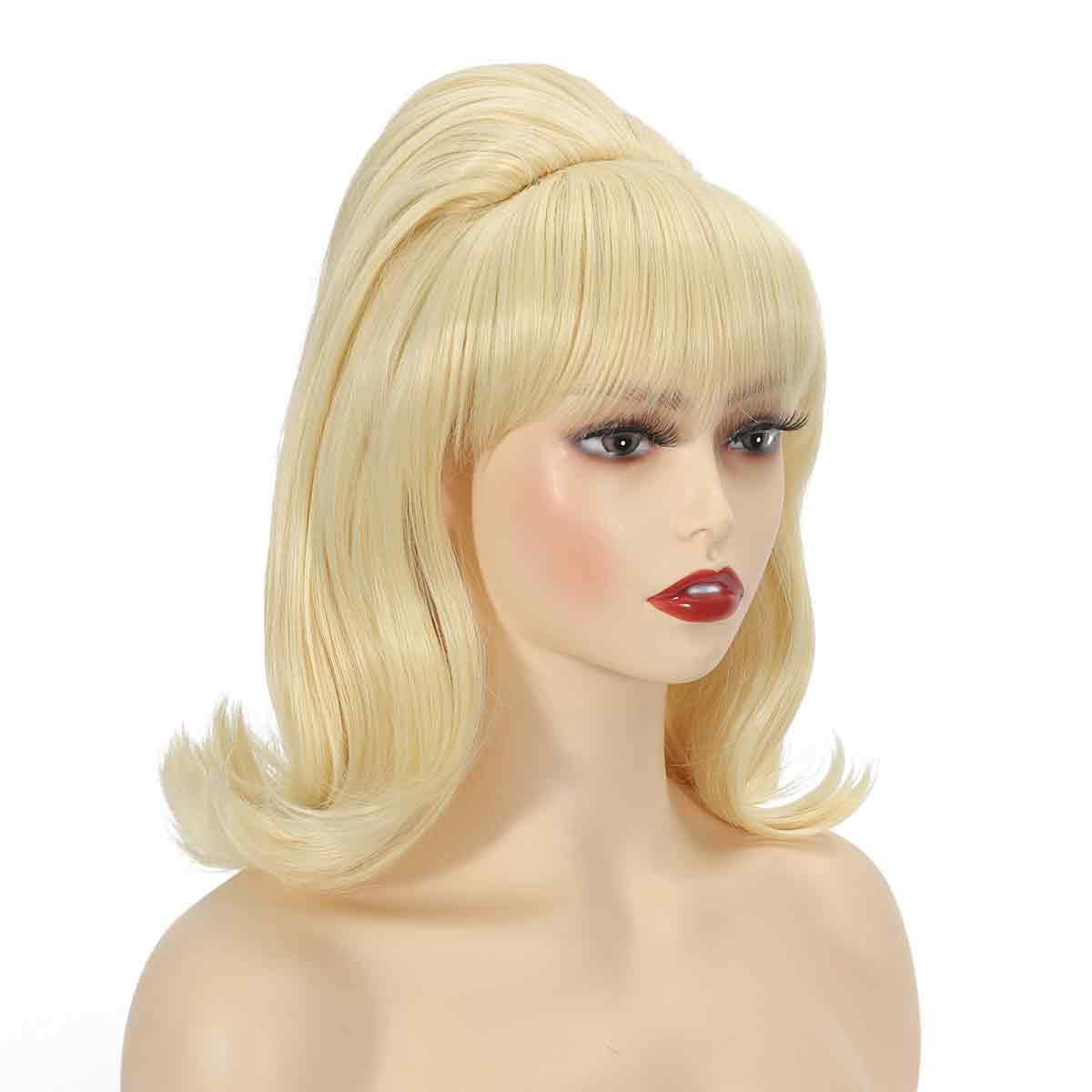 60s Style Blonde Costume Wig