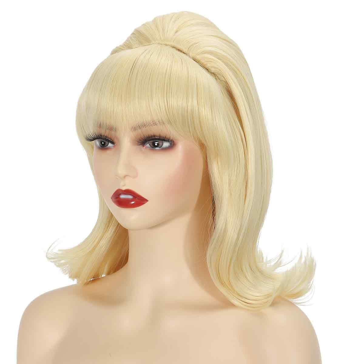 60s Style Blonde Costume Wig