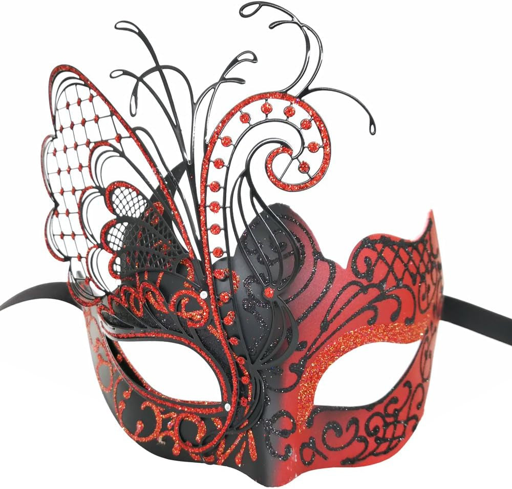 Masquerade Venetian Mask  (Black Butterfly)