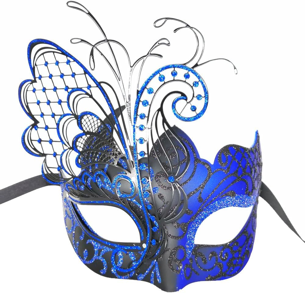 Masquerade Venetian Mask  (Black Butterfly)