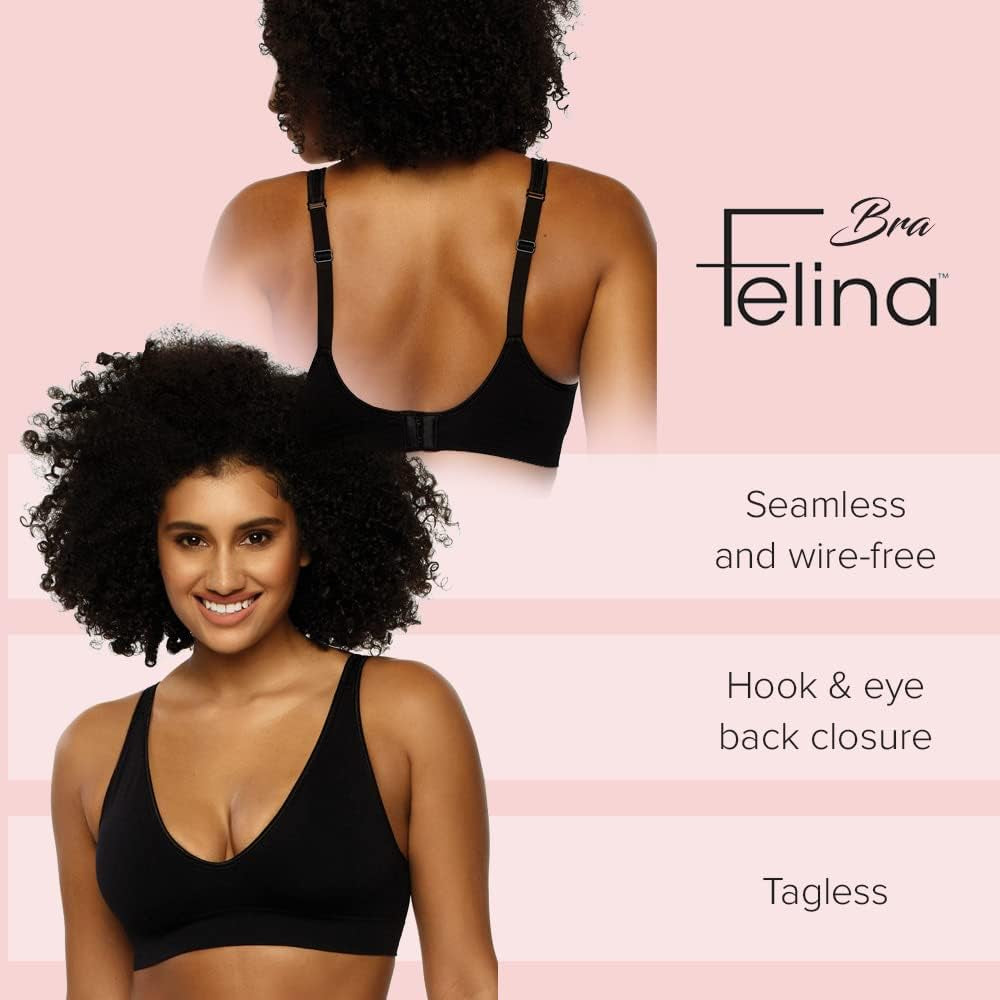  Seamless Bra with Removable Pads - Wireless