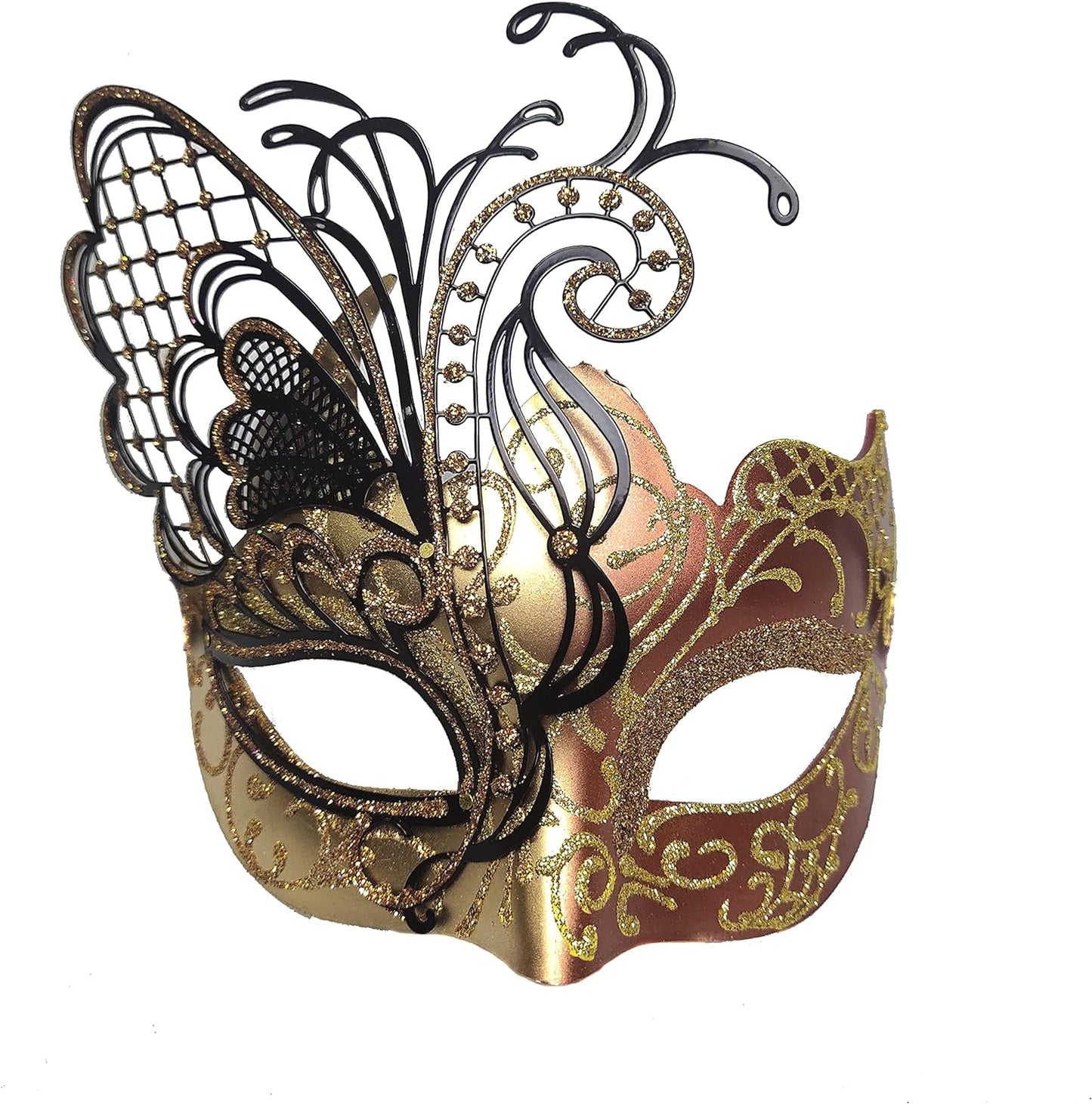 Masquerade Venetian Mask  (Black Butterfly)