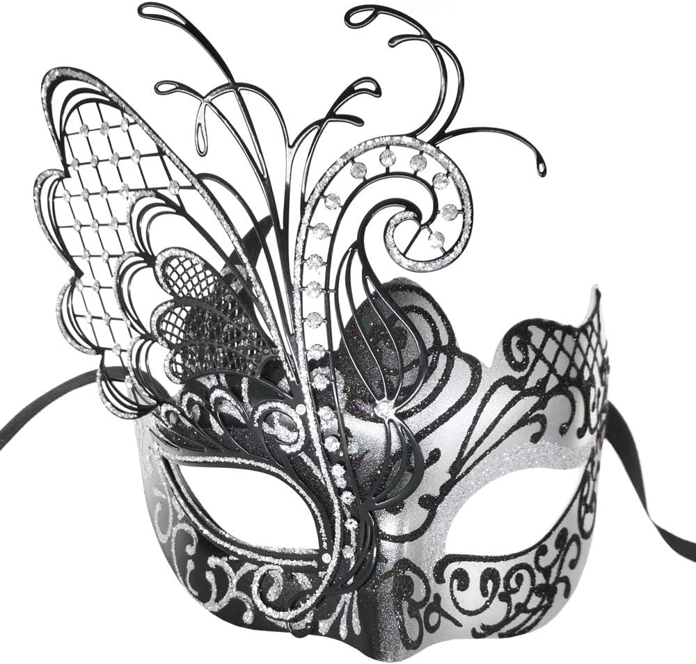 Masquerade Venetian Mask  (Black Butterfly)