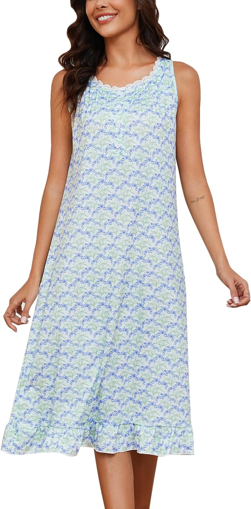 The Lynda Sleeveless Nightgown