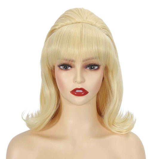 60s Style Blonde Costume Wig