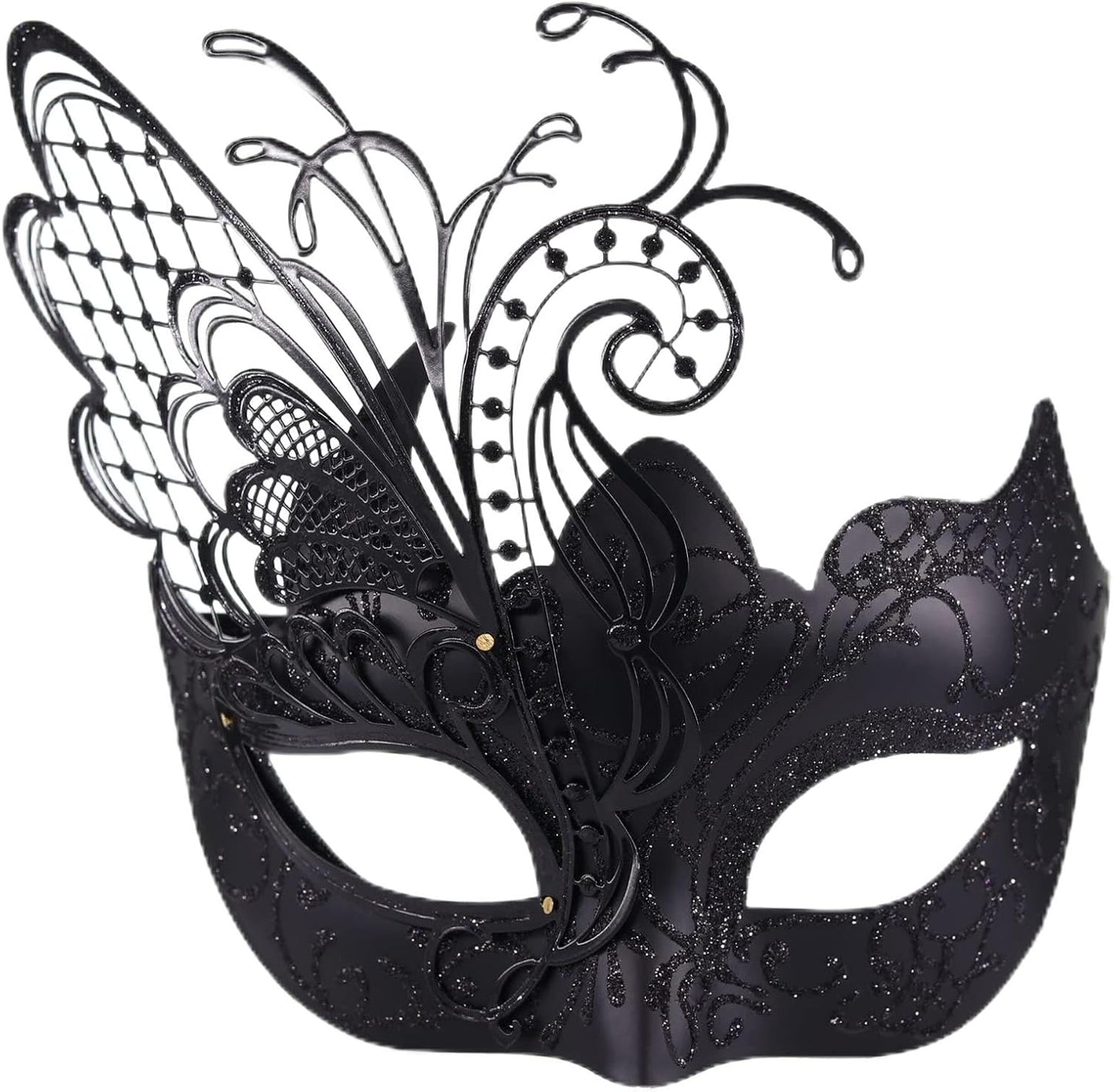 Masquerade Venetian Mask  (Black Butterfly)