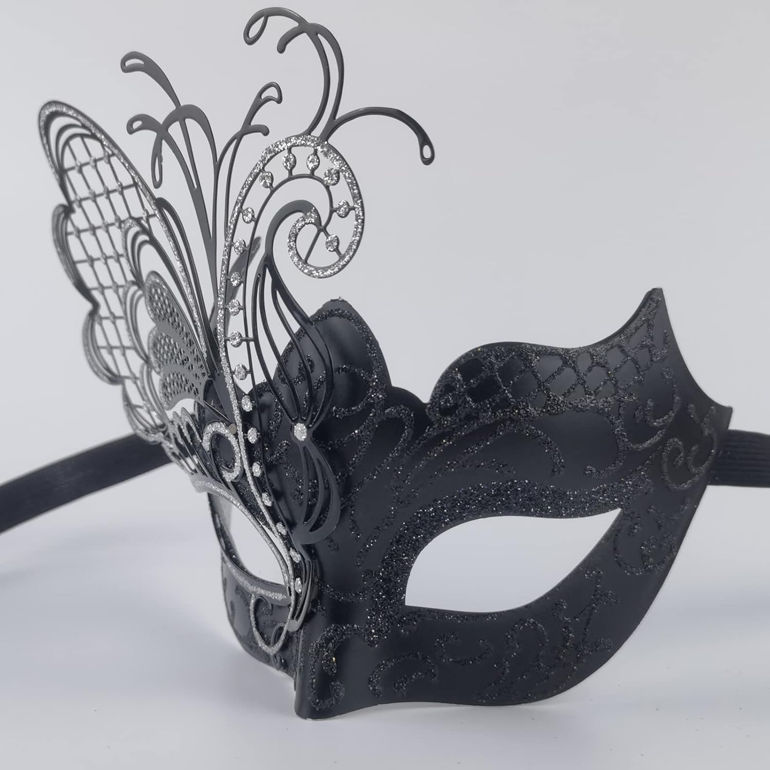 Masquerade Venetian Mask  (Black Butterfly)