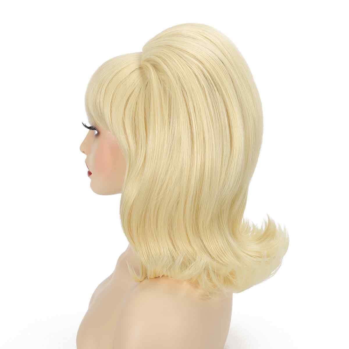 60s Style Blonde Costume Wig