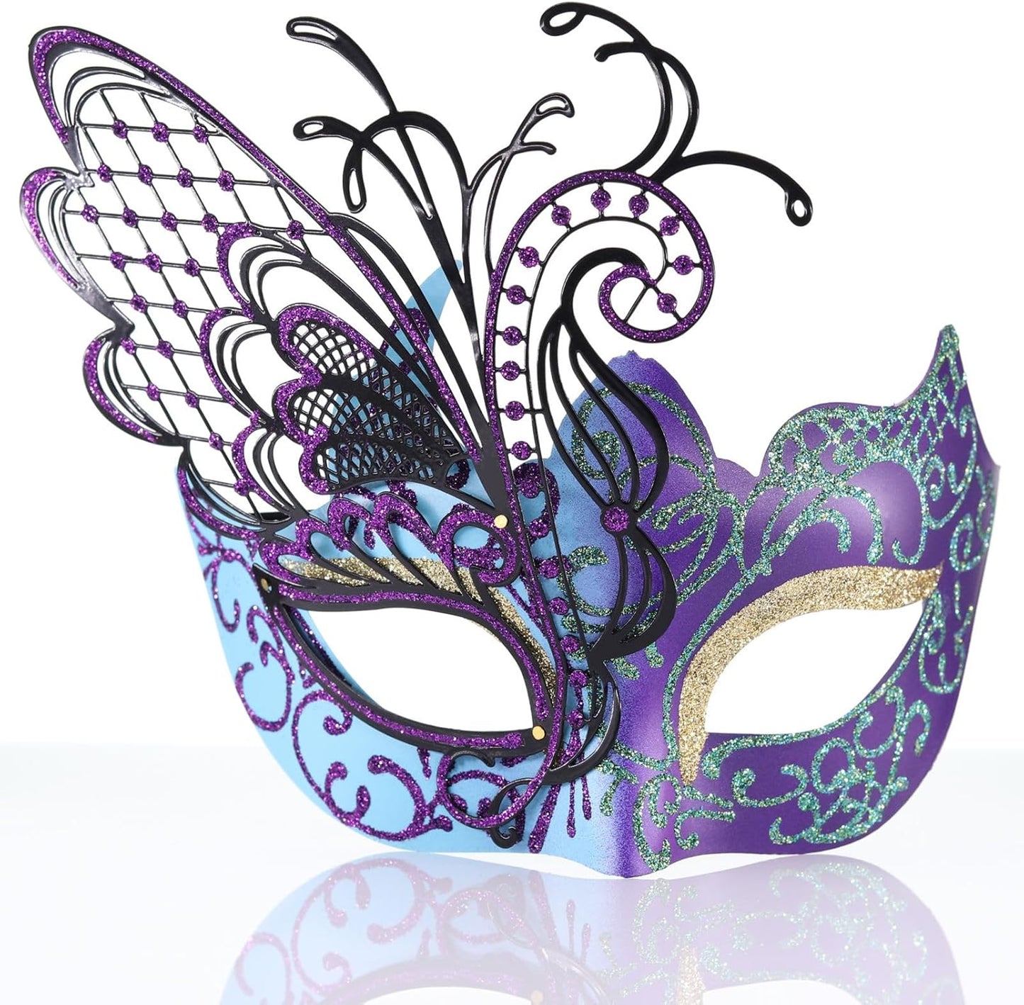 Masquerade Venetian Mask  (Black Butterfly)