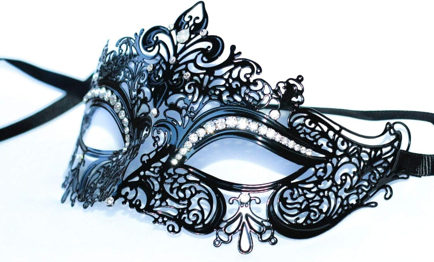 Lace Masquerade Mask Elastic,-  Adult