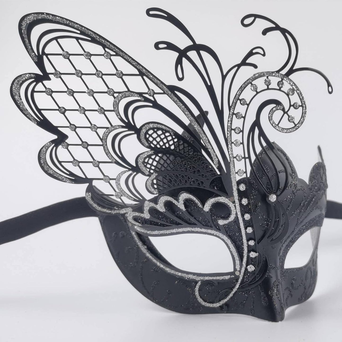 Masquerade Venetian Mask  (Black Butterfly)